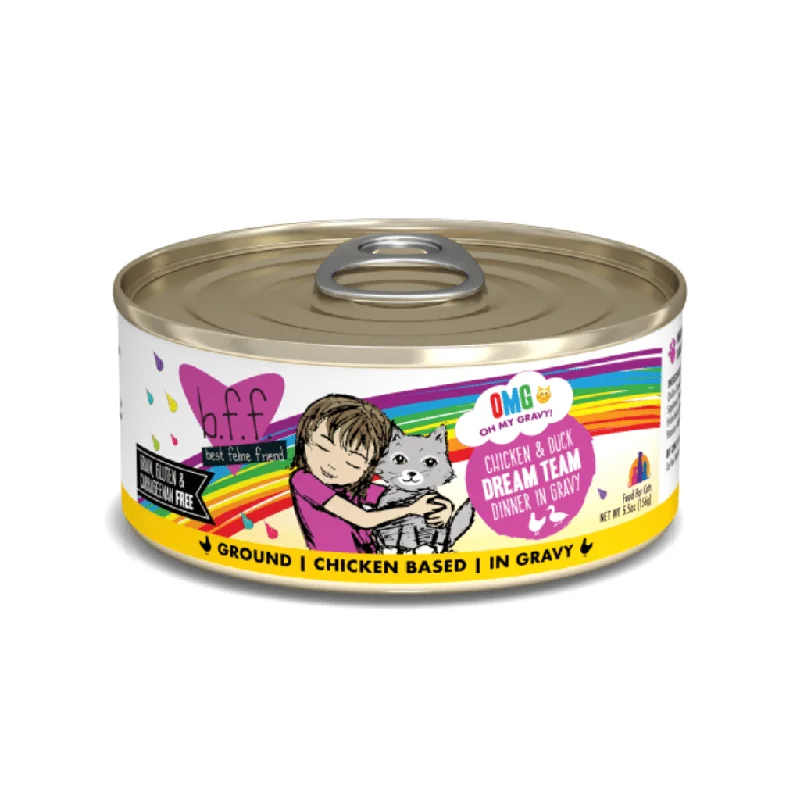 Chicken & Duck Dream Team (Chicken & Duck Dinner in Gravy) Canned Cat Food 5.5 oz - B.F.F